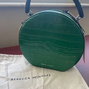 Rebecca Minkoff Emerald Croc-Embossed Mini Bag